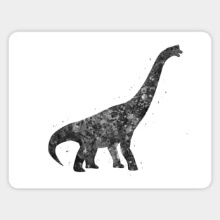 Brachiosaurus dinosaur black and white Sticker